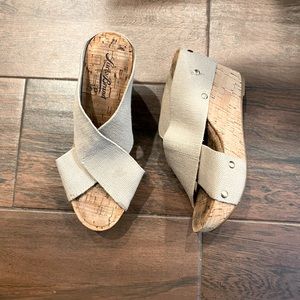 Lucky Brand Cork Wedge Sandal